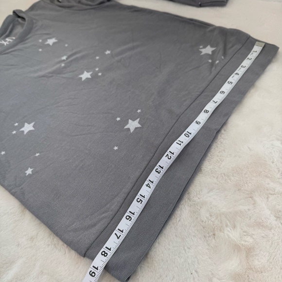 CHASER SOFT FLEECE Sweatshirt Women's long sleeve shirt Gray w/Star NWT MSRP $79 - Picture 7 of 12